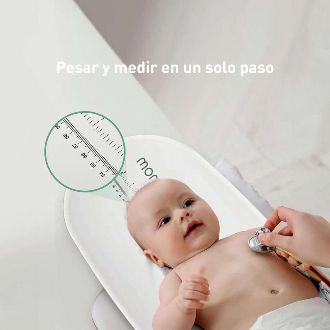 Balanza para bebé 2 - 1 con medidor de peso y altura - MOMCOZY - Mini Nuts - Expertos en sillas de auto y coches de paseo