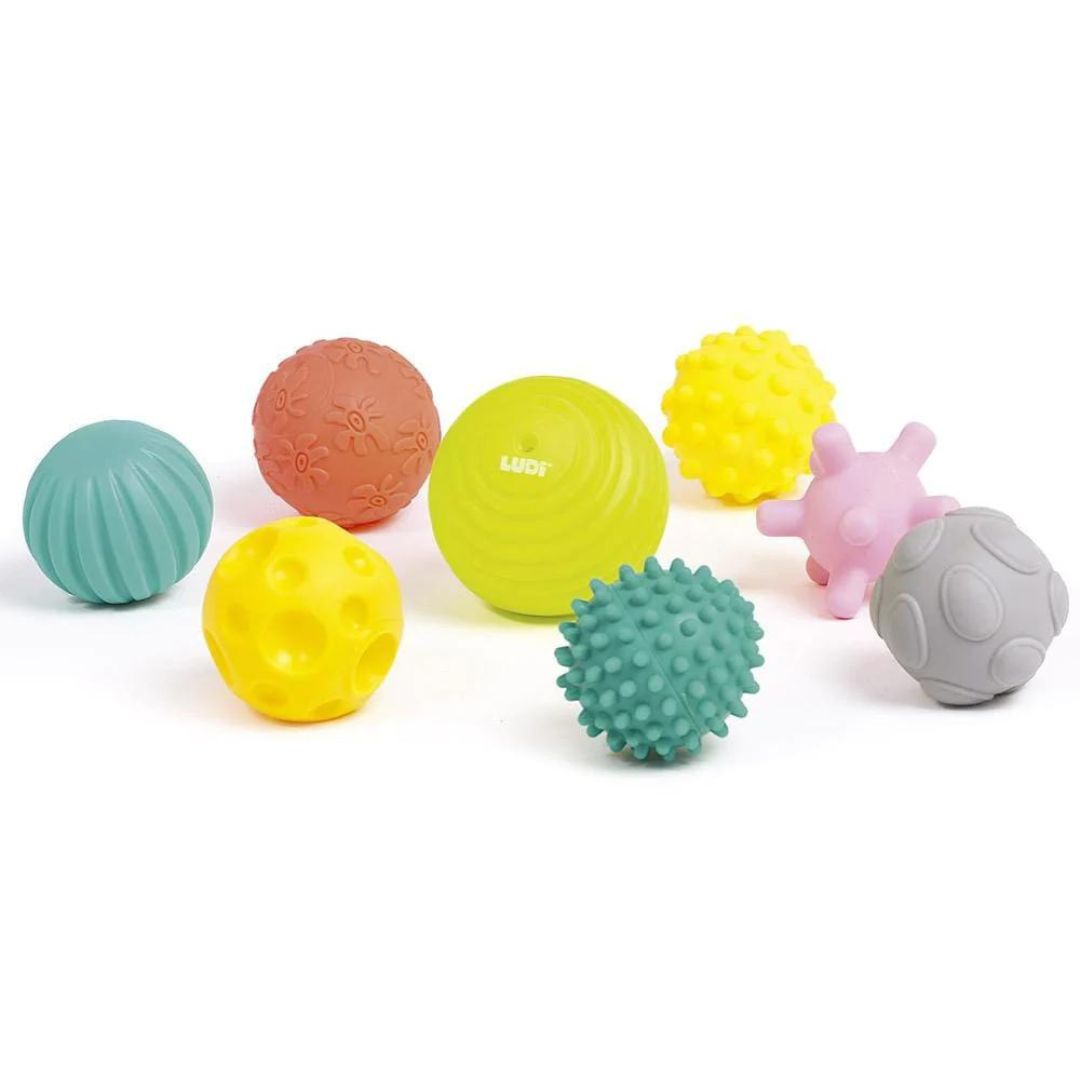 Balde 8 Pelotas Sensoriales | Ludi