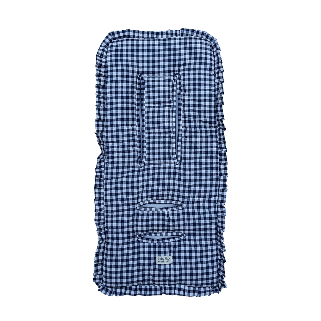 Protector Acolchado para Coche - Vichy Azul Marino | Baby Mattress