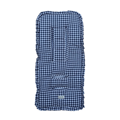 Protector Acolchado para Coche - Vichy Azul Marino | Baby Mattress