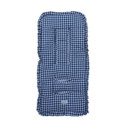 Protector Acolchado para Coche - Vichy Azul Marino | Baby Mattress