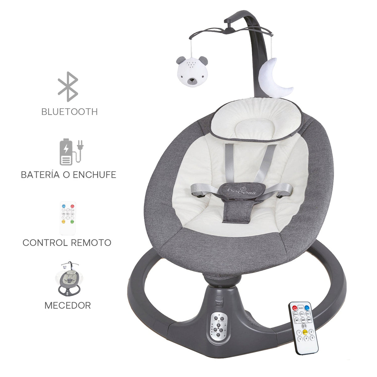 Silla Nido Baby Swing - Gris | Bebesit