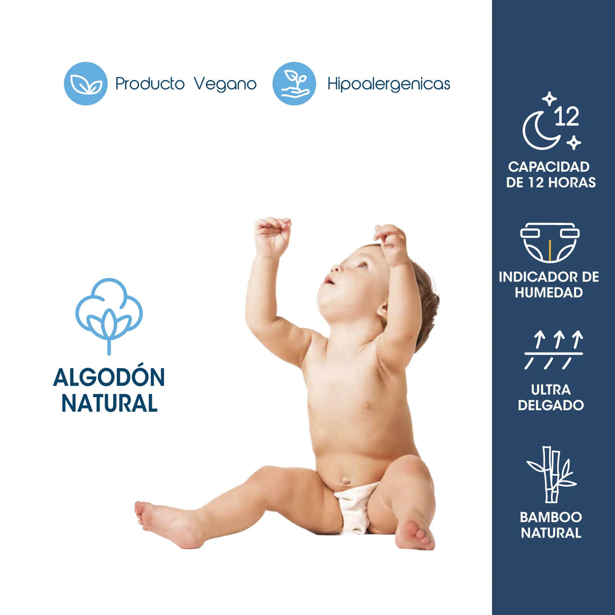 Pañales Bebaby Premium 72 Unidades | Bebesit