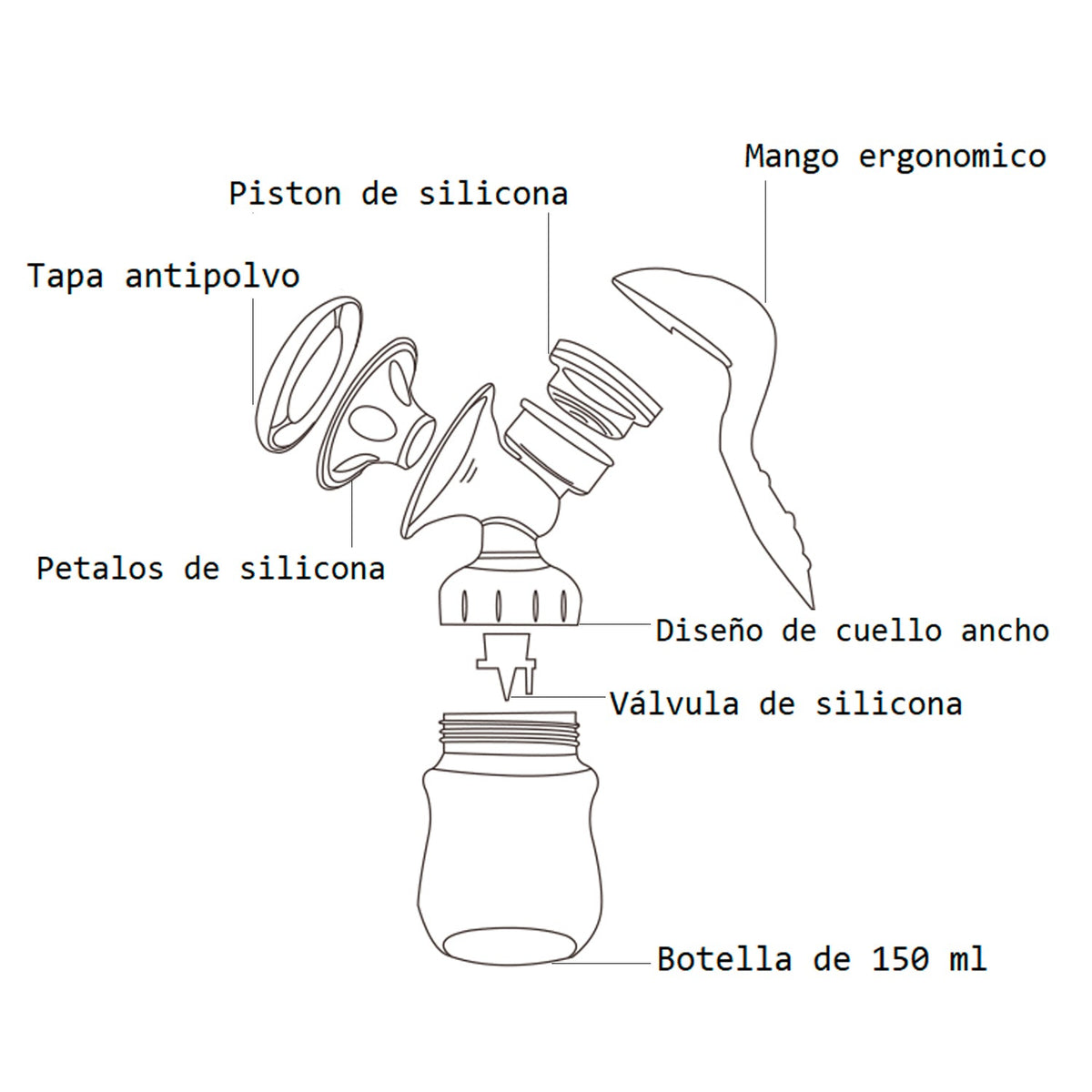 Extractor de Leche Manual Magic Easy | Bebesit