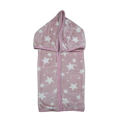 Saco con Broche Ultra Soft 80x110 cm - Estrella Rosado | Bebesit