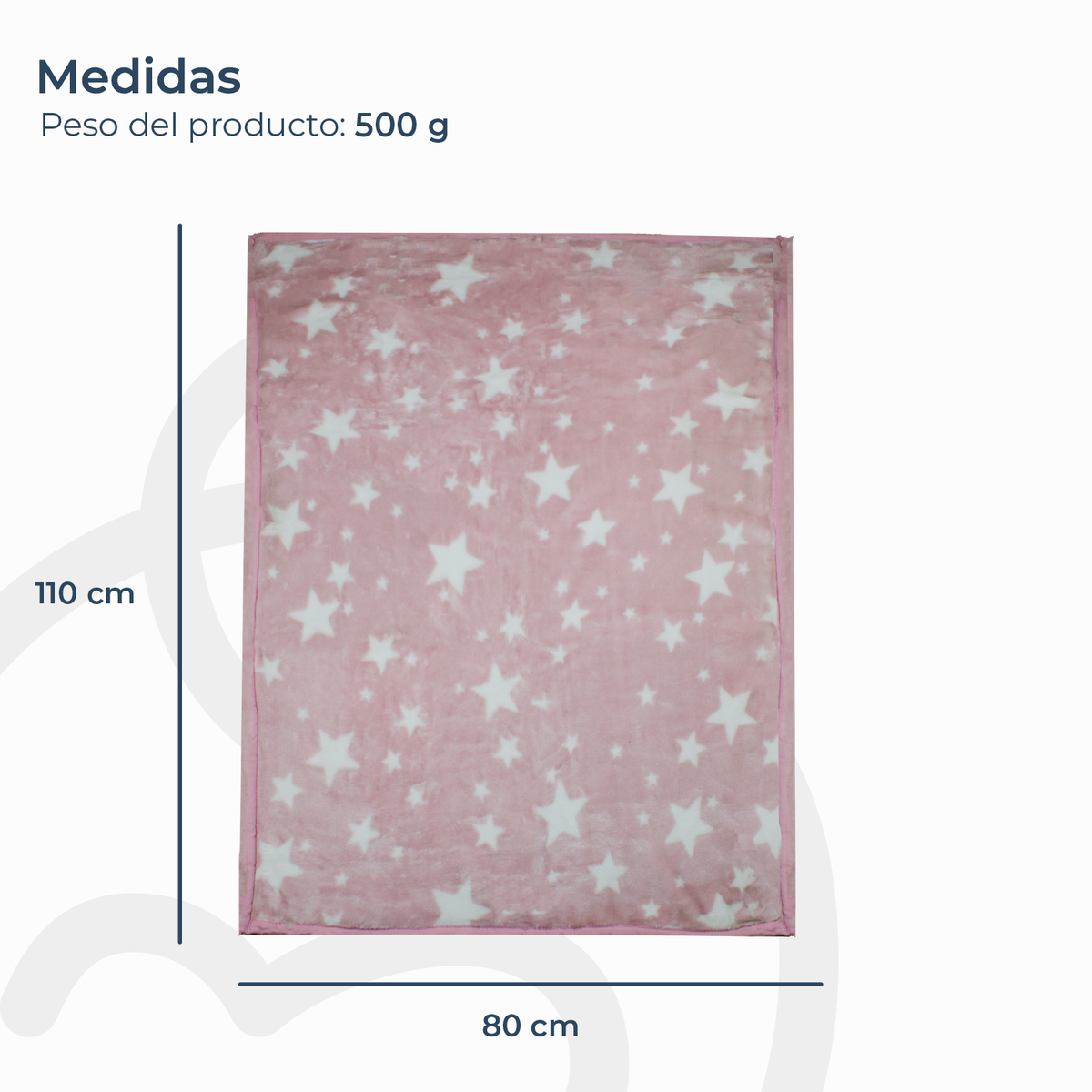 Saco con Broche Ultra Soft 80x110 cm - Estrella Rosado | Bebesit