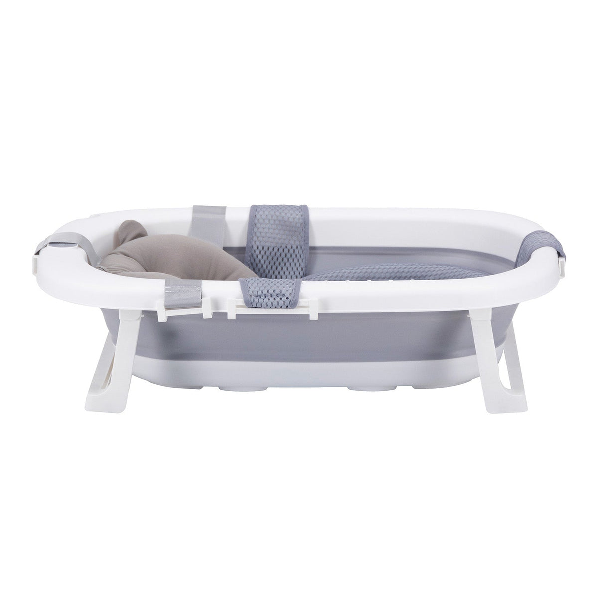 Bañera Plegable con Cojín y Reductor - Gris | Bebesit