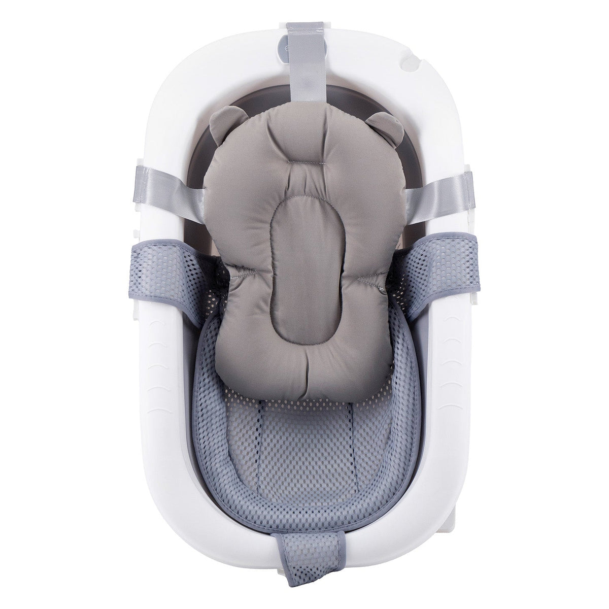 Bañera Plegable con Cojín y Reductor - Gris | Bebesit