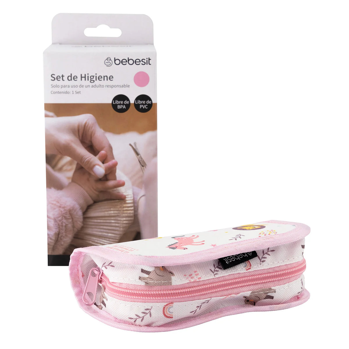 Set de Higiene y Cuidado para Bebé Recién Nacido - Rosado | Bebesit