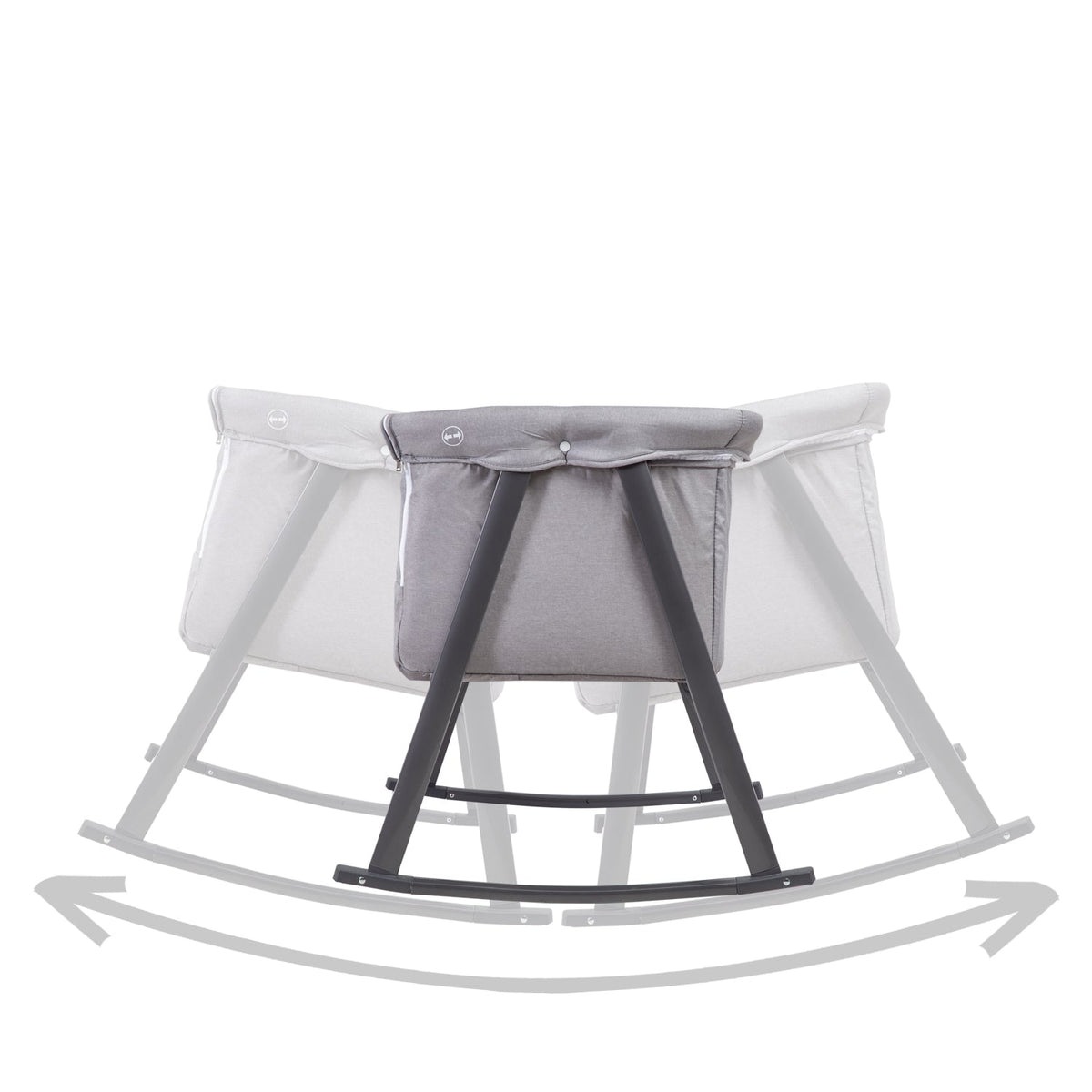 Cuna Moisés Balancín con Mosquitero - Gris | Bebesit