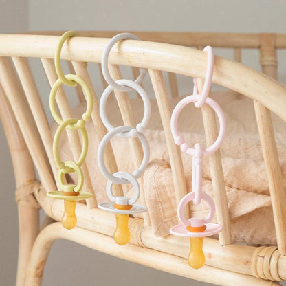 Pack de 12 Anillos Desmontables - Baby Blue, Cloud & Petrol | BIBS