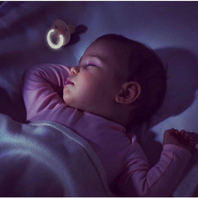 Pack de 2 Chupetes De Lux - Sage & Cloud Glow in the Dark | BIBS