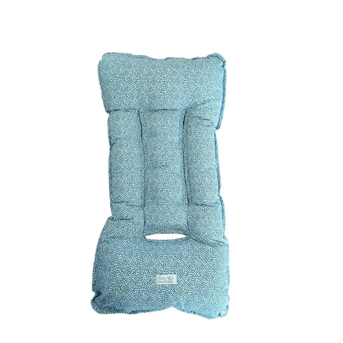 Cojín para Coche - Algodón - Flores Oliva | Baby Mattress