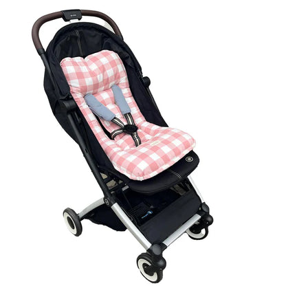 Cojín para Coche - Algodón - Vichy Rosa | Baby Mattress