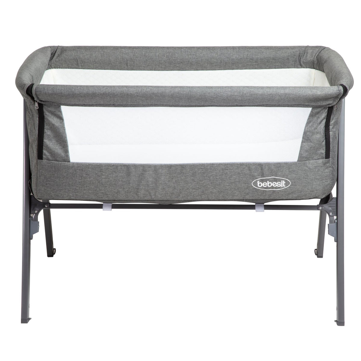 Cuna Colecho Easy LX con Mosquitero  - Gris | Bebesit