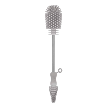 Cepillo de Silicona para Limpieza de Mamaderas - Gris | haakaa