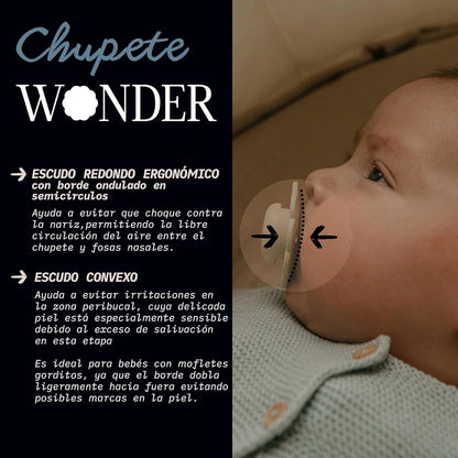 Pack de 2 Chupetes Wonder - Tetina Fisiológica Sx Pro - Magen y Chal | Suavinex