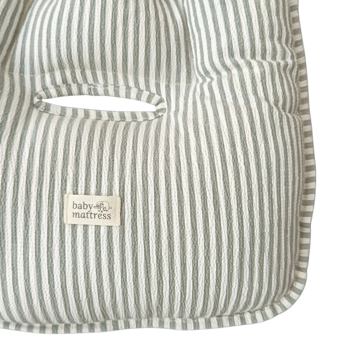 Cojín para Coche - Musgo Rayas | Baby Mattress