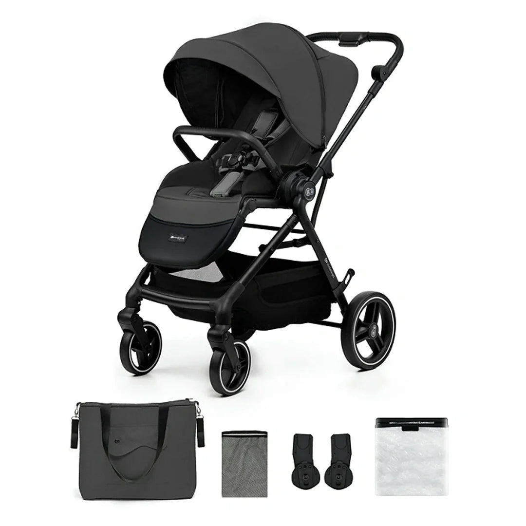 Coche de Paseo Yoxi - Pure Black | Kinderkraft