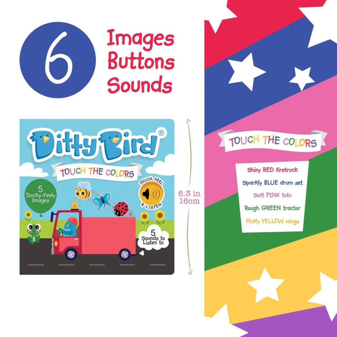 Libro Interactivo Musical - Touch the Colors | Ditty Bird