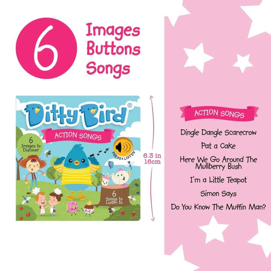 Libro Interactivo Musical - Action Songs | Ditty Bird
