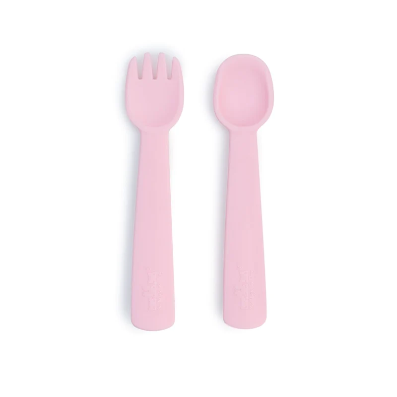 Cubiertos con Caja - Rosa Pastel | We Might Be Tiny