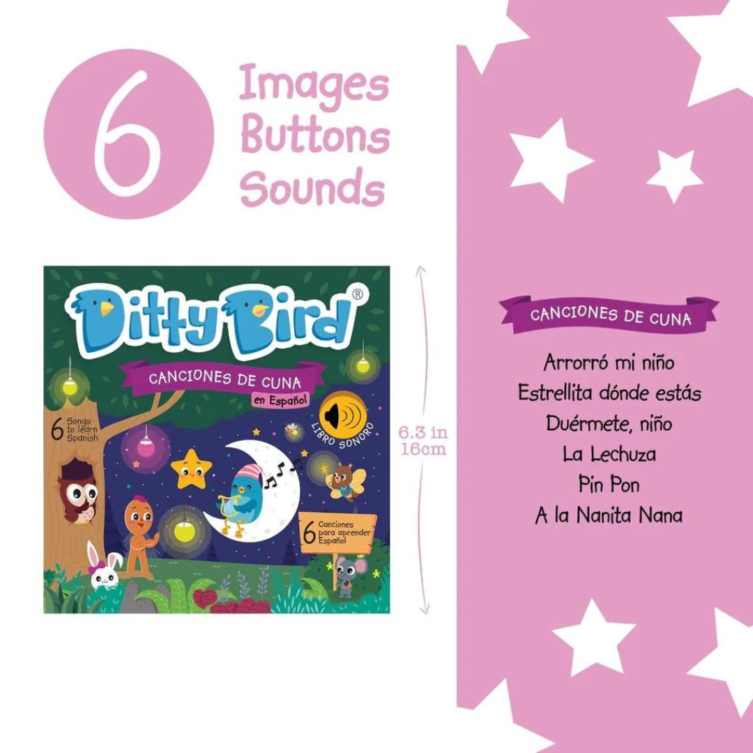 Libro Interactivo Canciones de Cuna en Español | Ditty Bird
