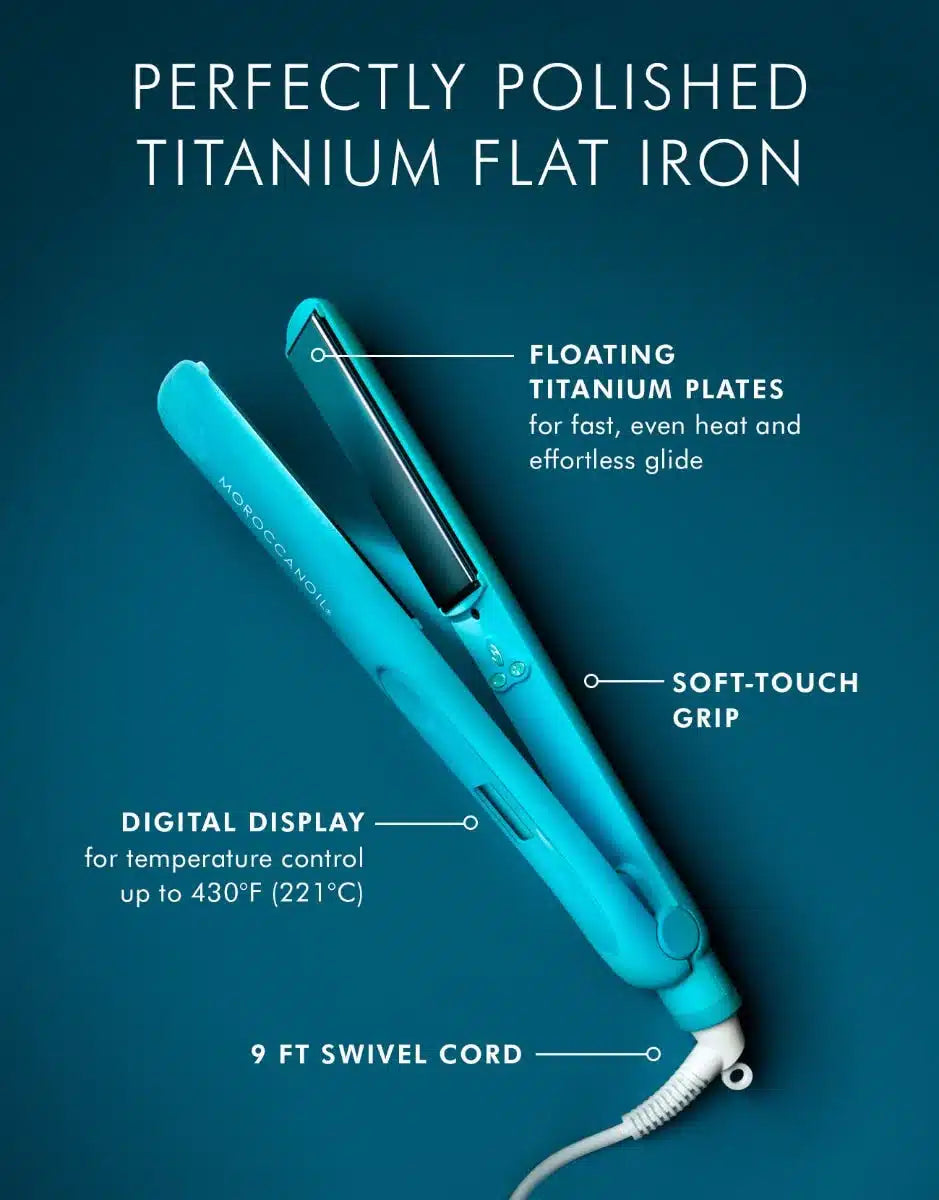 MOROCCANOIL Perfectly Polished Titanium Flat Iron