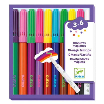 Set de 10 Lápices Plumones Mágicos | Djeco