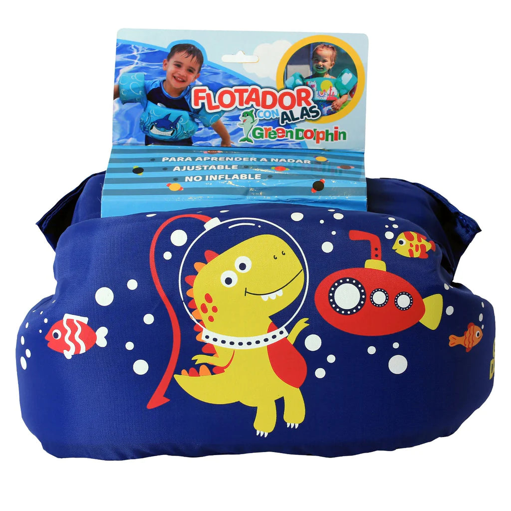 Flotador con Alitas Dinosaurio Azul | Green Dolphin