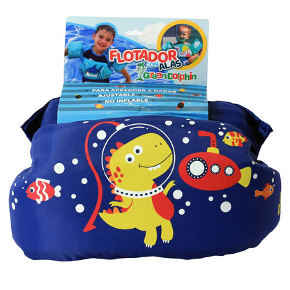Flotador con Alitas Dinosaurio Azul | Green Dolphin