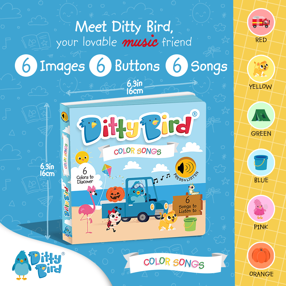 Libro Interactivo Musical - Color Songs | Ditty Bird