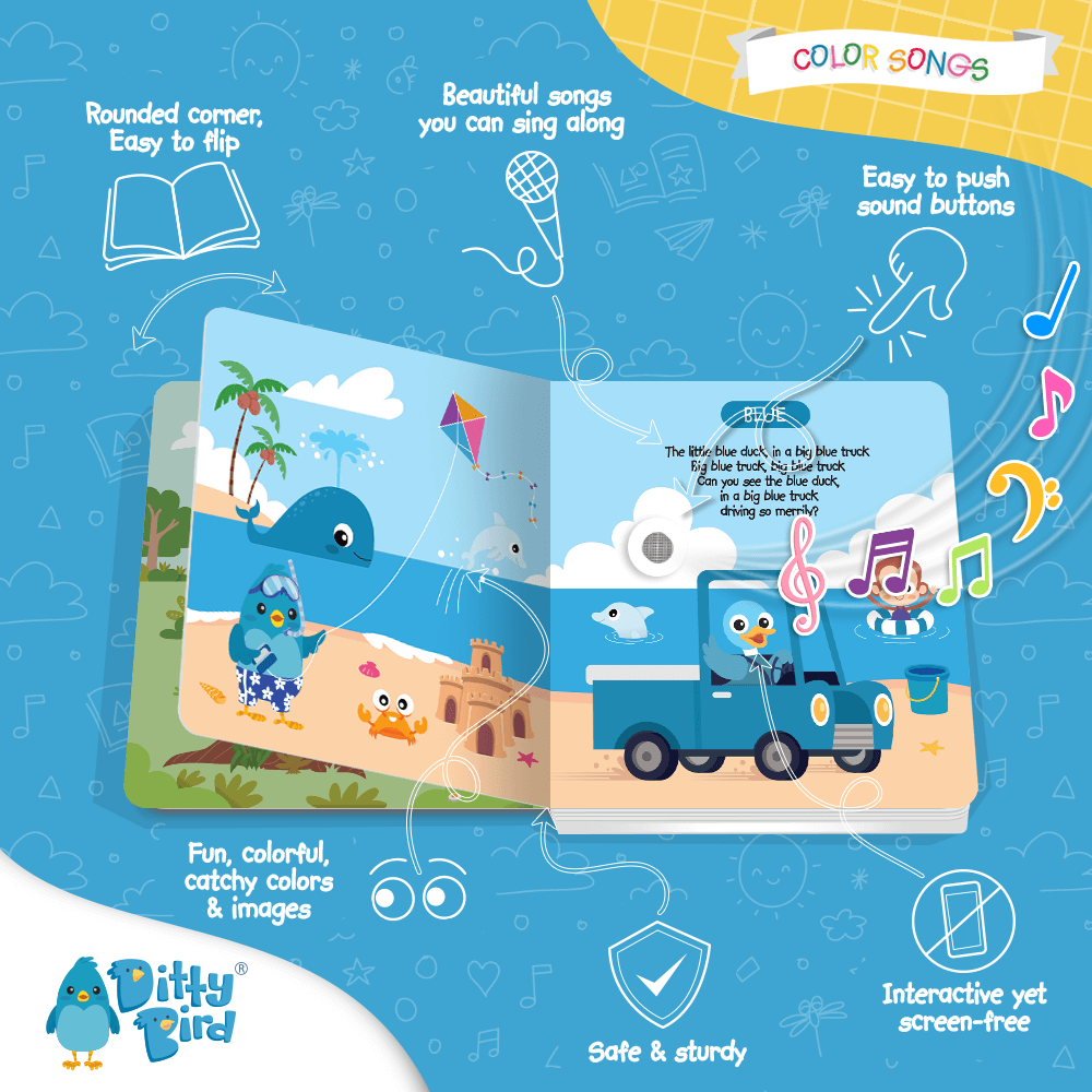 Libro Interactivo Musical - Color Songs | Ditty Bird