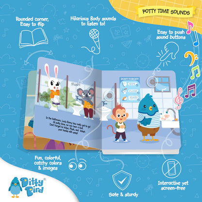 Libro Interactivo Musical - Potty Time Sounds | Ditty Bird