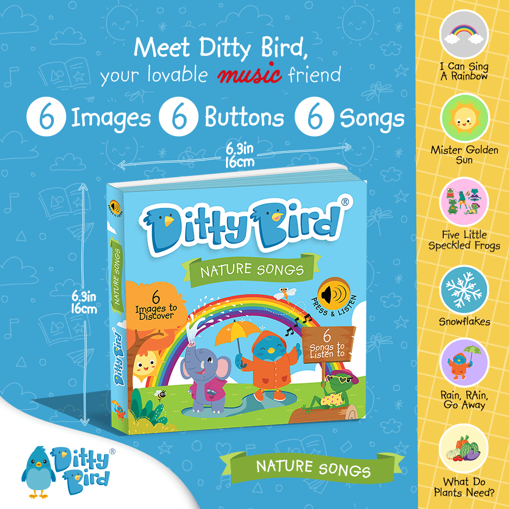 Libro Interactivo Musical - Nature Songs | Ditty Bird