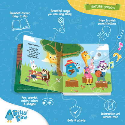 Libro Interactivo Musical - Nature Songs | Ditty Bird
