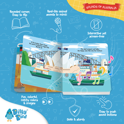 Libro Interactivo Musical - Sounds of Australia | Ditty Bird