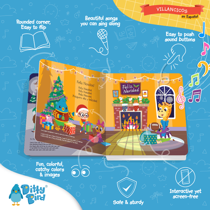 Libro Interactivo Musical - Villancicos | Ditty Bird