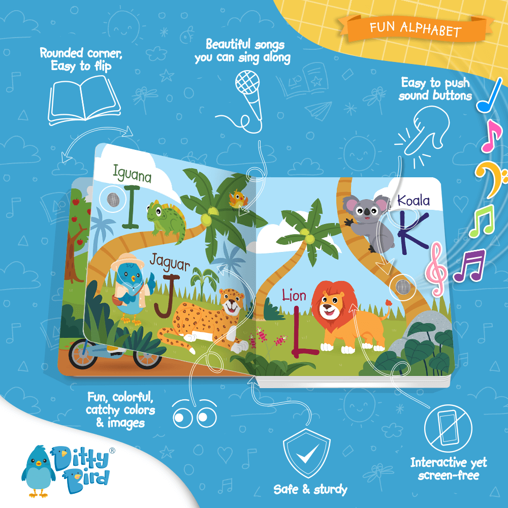 Libro Interactivo Musical - Fun Alphabet | Ditty Bird