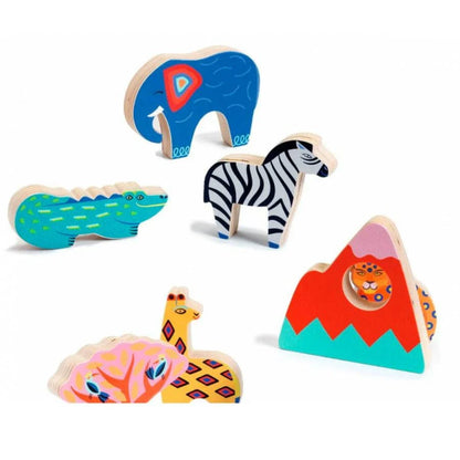 Puzzle Madera Encaje - Savana Story | Djeco