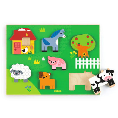 Puzzle Madera Encaje - La Granja | Djeco