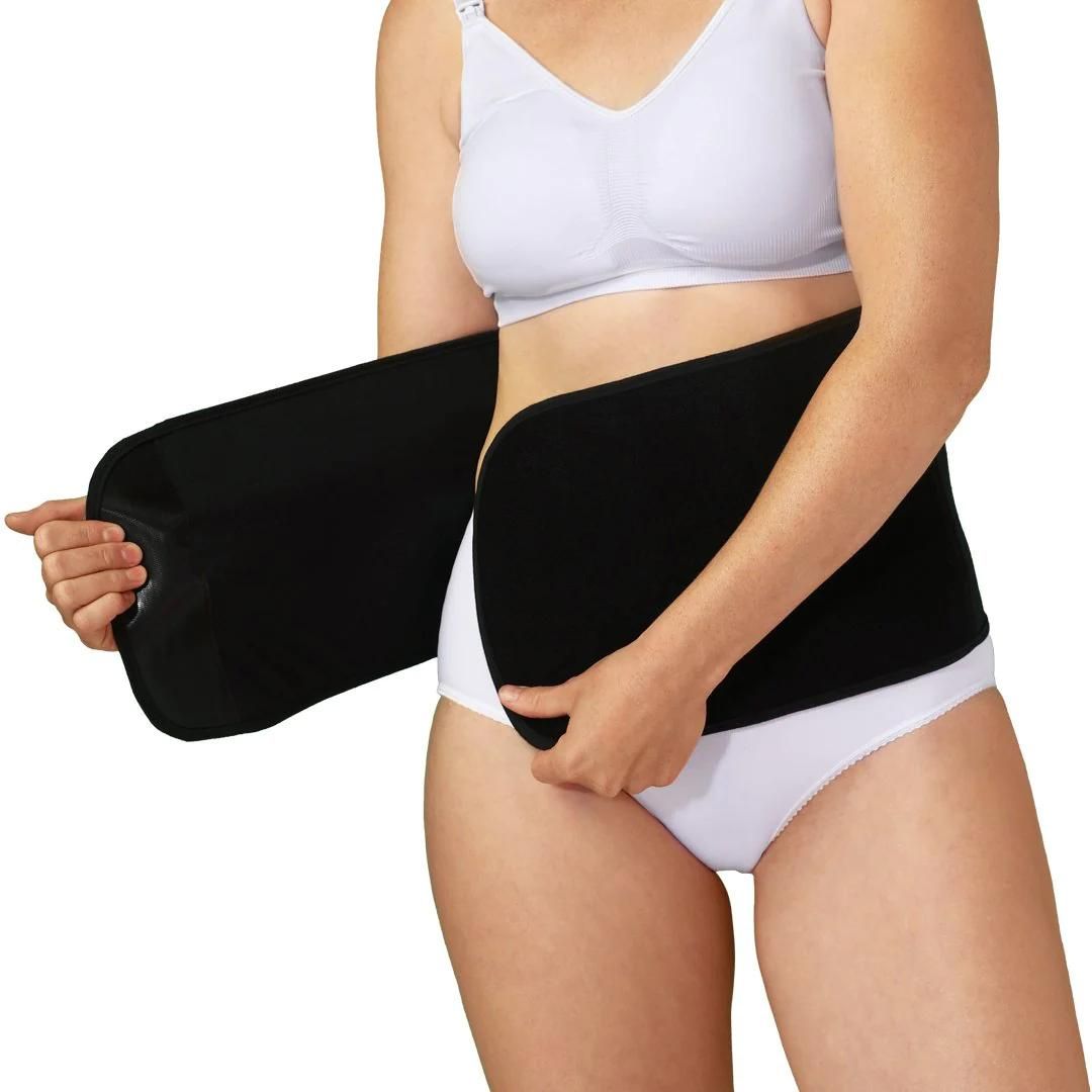 Faja Post Parto Ajustable Algodón Orgánico - Negro | Carriwell