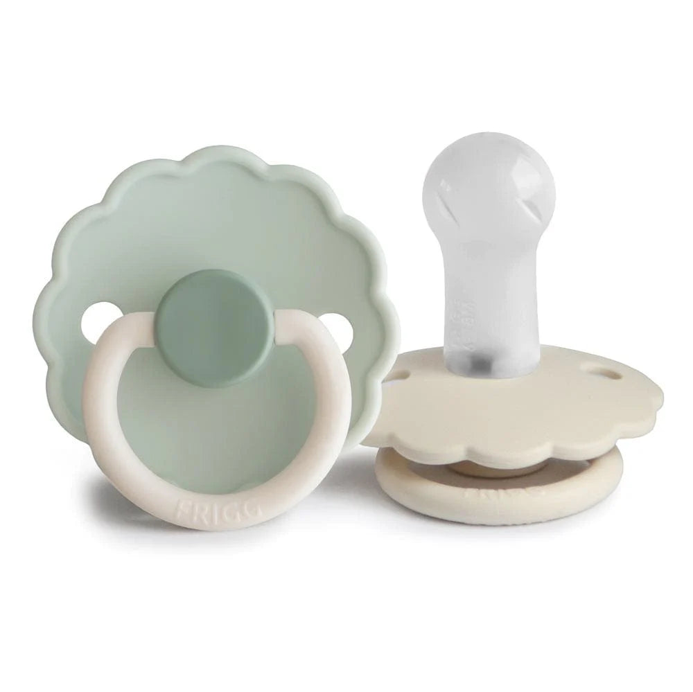 Pack de 2 Chupetes de Silicona - Daisy - Little Darling / Cream | FRIGG