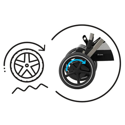 Coche de Paseo e-Gazelle S - Stone Grey | CYBEX