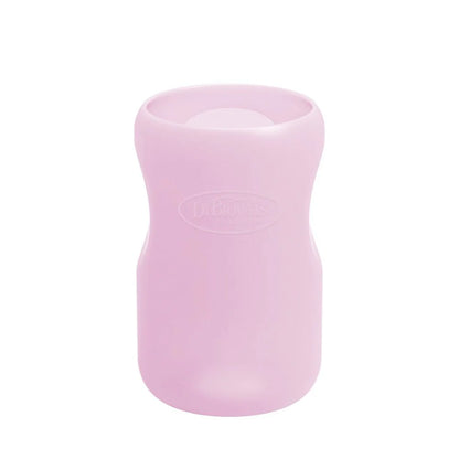 Funda Protectora para Mamadera de Vidrio Boca Ancha - Rosado | Dr. Brown's