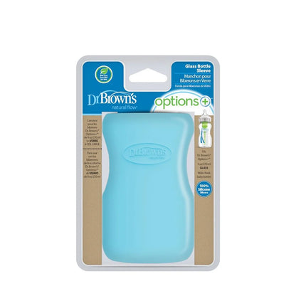Funda Protectora para Mamadera de Vidrio Boca Ancha - Azul | Dr. Brown's