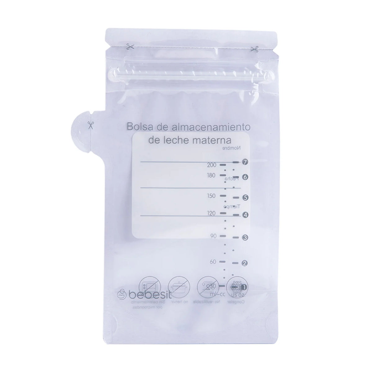 Bolsas para Almacenar Leche Materna 200 ml - Pack de 30 Unidades | Bebesit