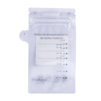 Bolsas para Almacenar Leche Materna 200 ml - Pack de 30 Unidades | Bebesit