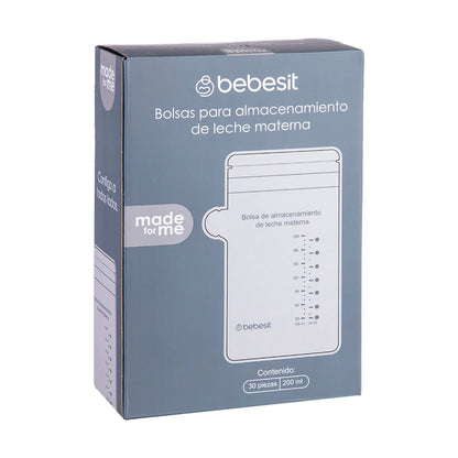 Bolsas para Almacenar Leche Materna 200 ml - Pack de 30 Unidades | Bebesit