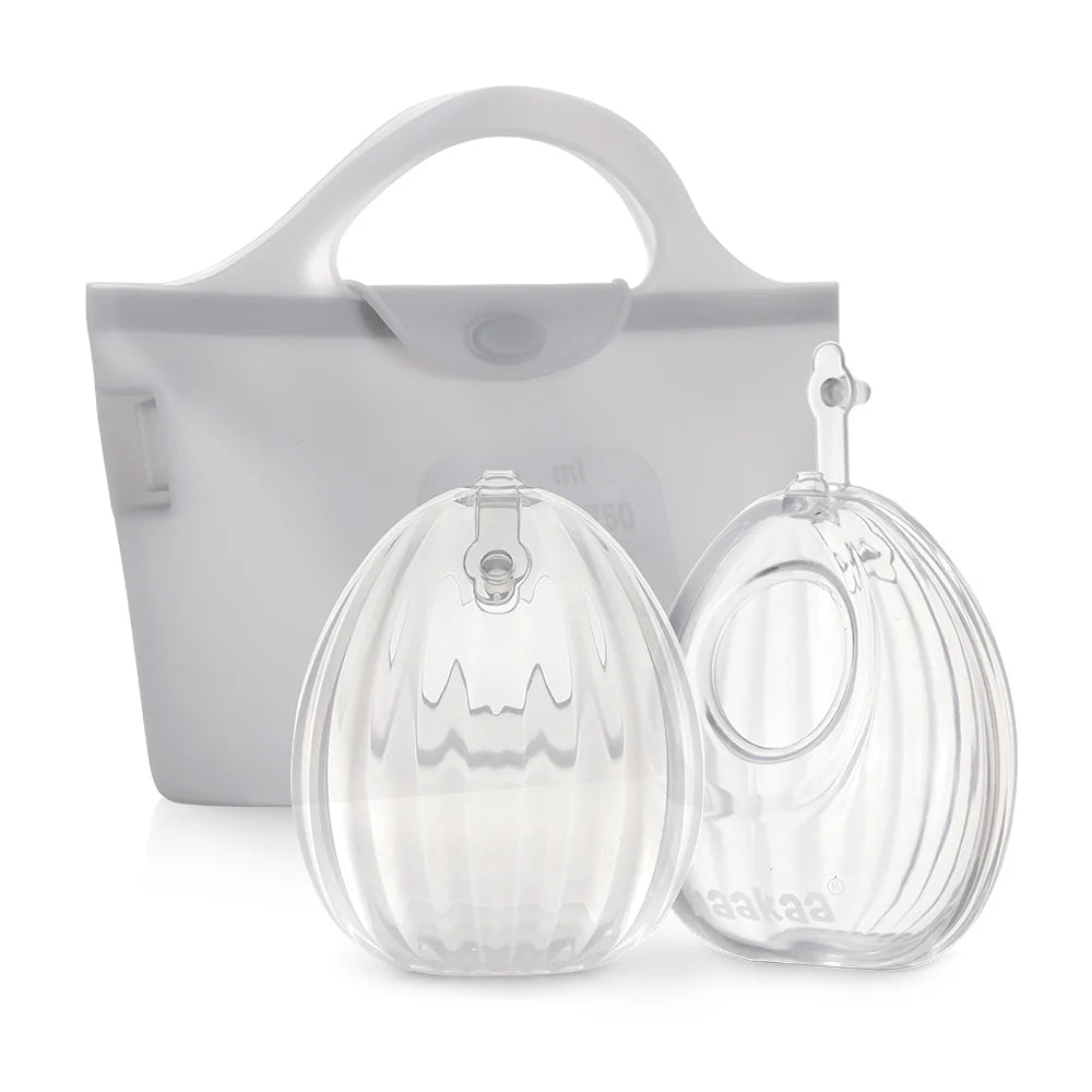 Set de 2 Shells Recoletoras + Bolsa Esterilizadora de 750 ml | haakaa